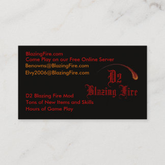 Att flamma D2 avfyrar kort