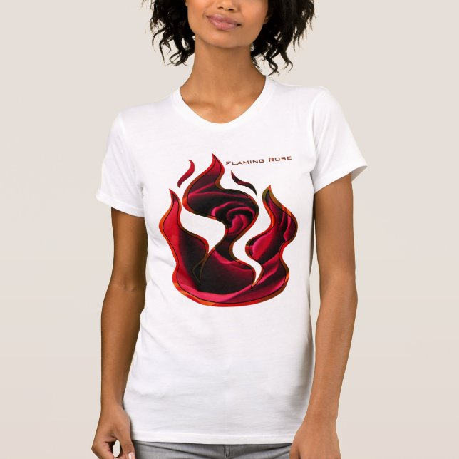 Att flamma steg tee shirt (Framsida)