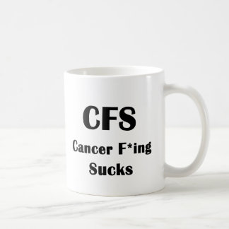 Att flippa ur för cancer suger kaffemugg
