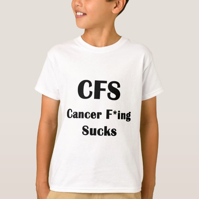 Att flippa ur för cancer suger t-shirt (Framsida)