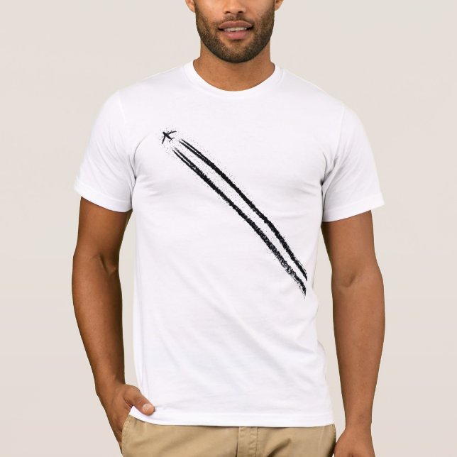 Att flyga bort/kickhöjd sprutar ut t-shirt (Framsida)