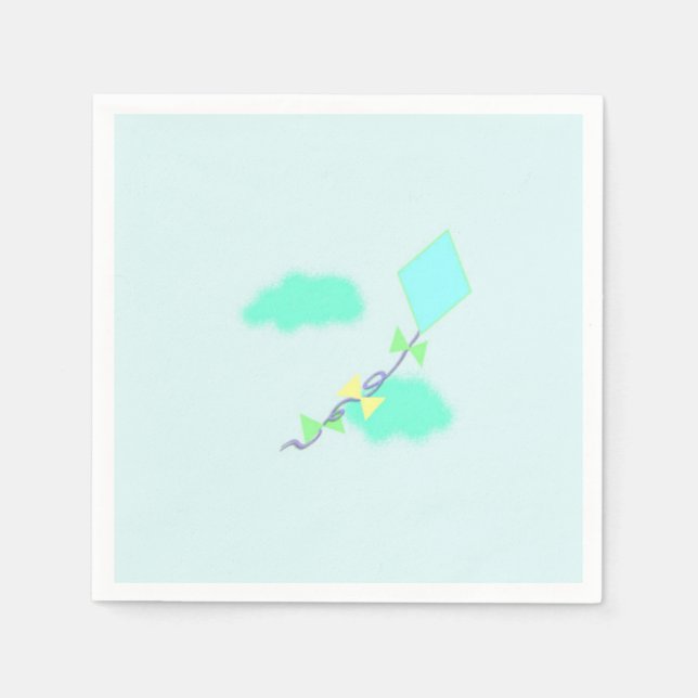 Att flyga en Kite Pappersservett (Framsidan)