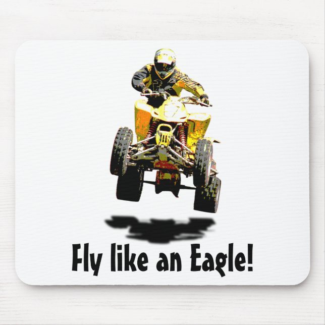 Att flyga fastar musmatta (Framsidan)