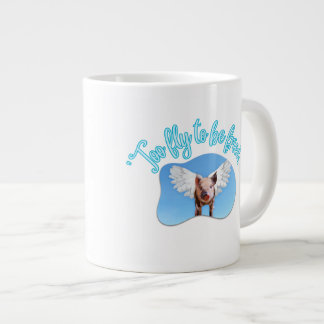 Att flyga för att vara vän jumbo mugg