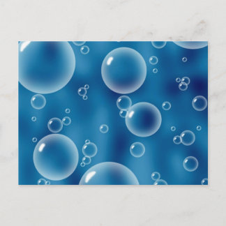 Att flyta bubblar vykort