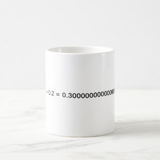 Att flyta pekar muggen kaffemugg