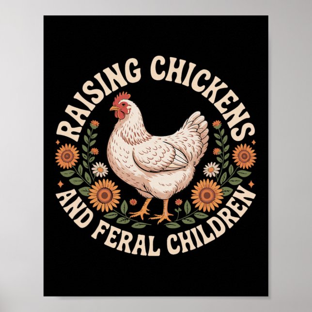 Att föda upp kycklingar och vilda barn  poster (Framsidan)