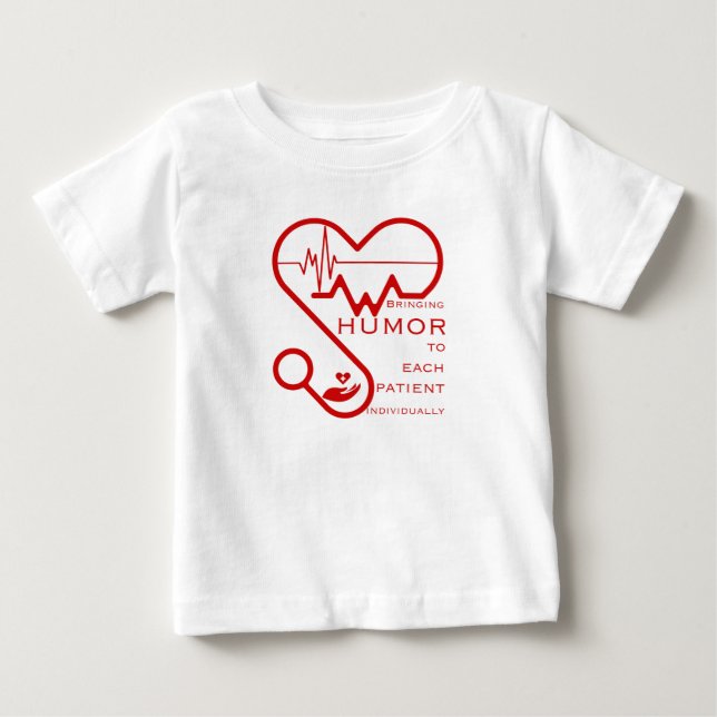 Att föra humor till varje enskild patient - sjuksk t shirt (Framsida)