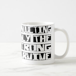 Att föra överlever kaffemugg
