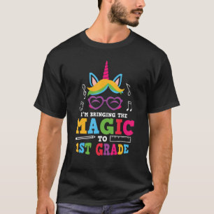 Att föra Unicorn Magic till första Klass Cute 1s T Shirt