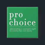 Att förespråka Grönt för kvinnors Höger Knapp<br><div class="desc">Att förespråka kvinnors Höger att välja</div>