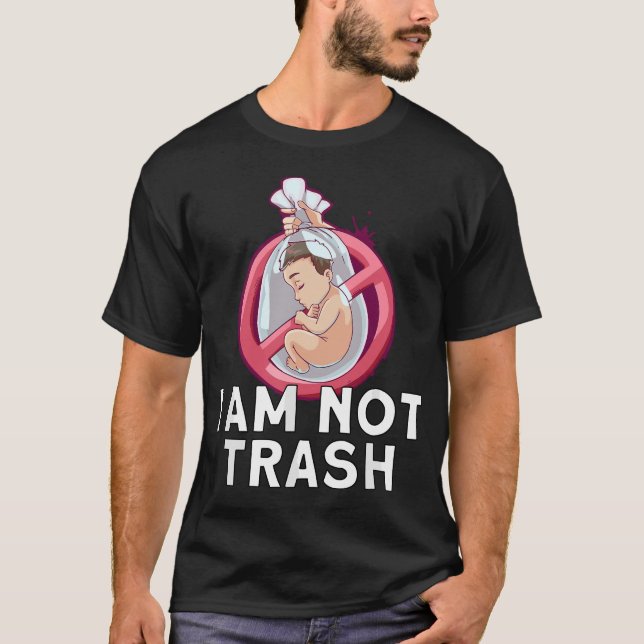Att förhindra abort Pro Life Choice Stoppa ofödda  T Shirt (Framsida)