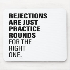 Att förkasta citattecken Uppmuntra Ord Text Art Musmatta