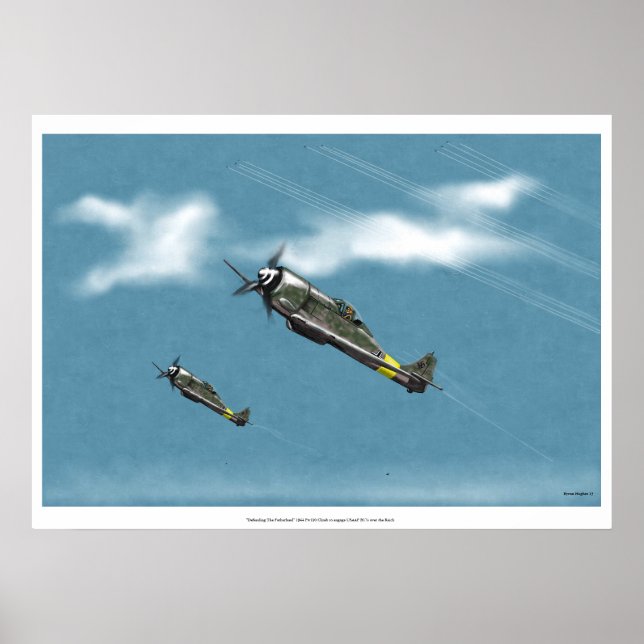 Att försvara Reich Fw190 Power Klib Poster (Framsidan)