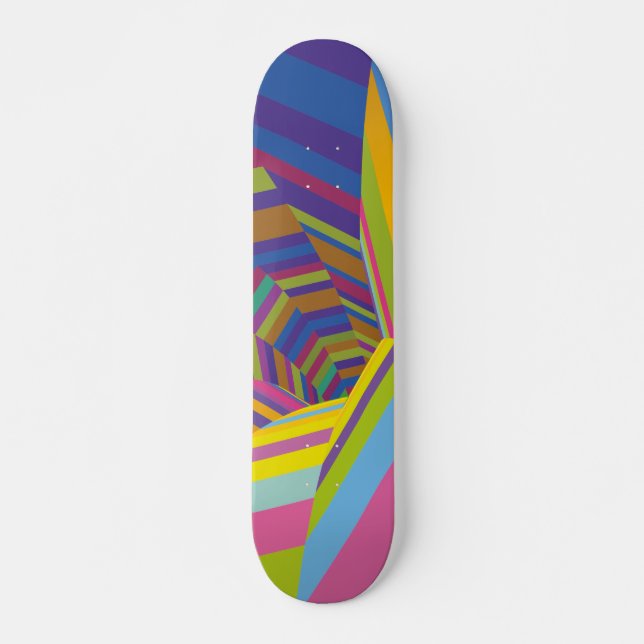 Att försvinna i färg mini skateboard bräda 18,5 cm (Framsida)
