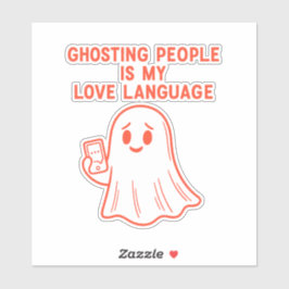 Att försvinna spårlöst för människor är mitt kärle klistermärken