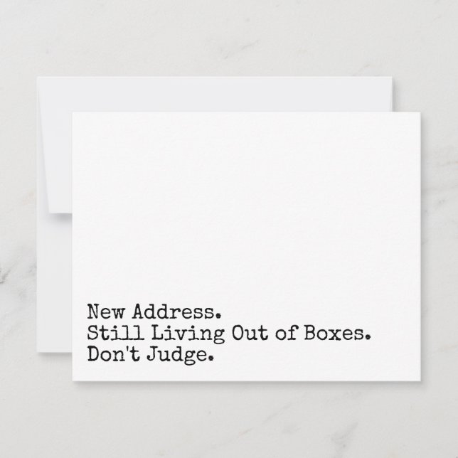 Att fortfarande bo utanför boxar Domar inte Roligt Anteckningskort (Framsida)