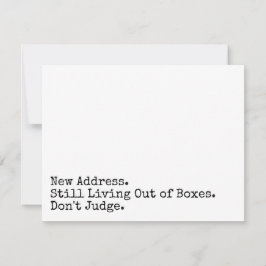Att fortfarande bo utanför boxar Domar inte Roligt Anteckningskort