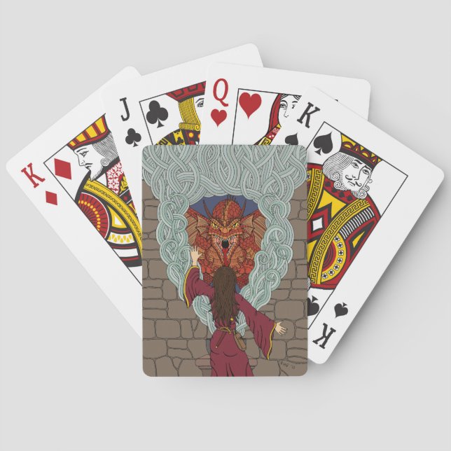 Att förtrolla draken casinokort (Baksidan)