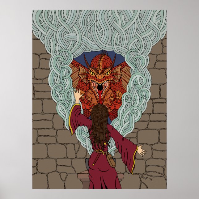 Att förtrolla draken poster (Framsidan)