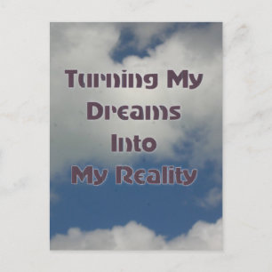 Att förverkliga dina drömmar vykort
