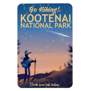 Att fotvandra för den Kootenai nationalparken Magnet