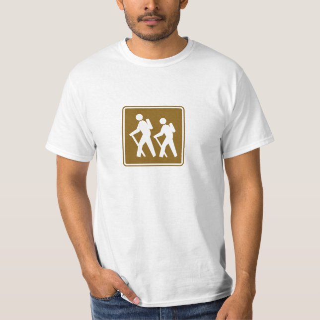 Att fotvandra undertecknar tee shirt (Framsida)