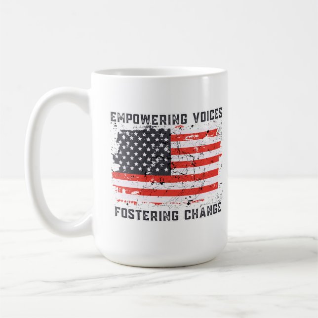 Att främja förändring 2024 USA:s presidentval Kaffemugg (Vänster)