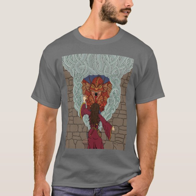 Att frammana draken tee shirt (Framsida)