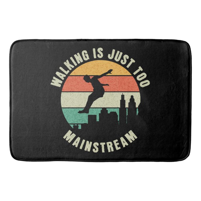 Att gå är bara för mainstream badrumsmatta (Framsidan)