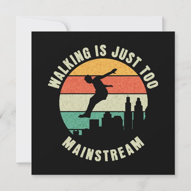 Att gå är bara för viktigt inbjudningar (Baksida)