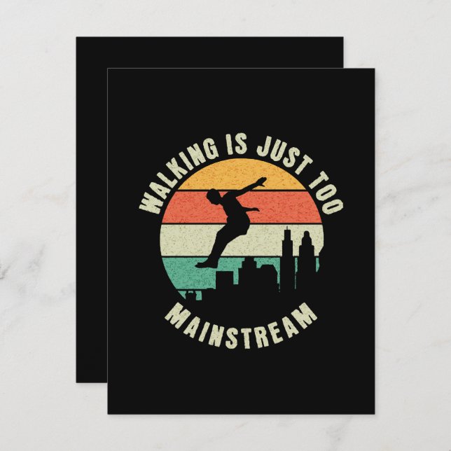 Att gå är bara för viktigt tilläggskort (Fram/baksida)