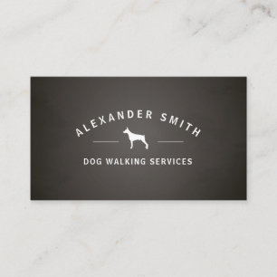 Att gå för hund servar visitkort