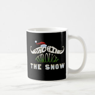 Att gå genom Snö Kaffemugg