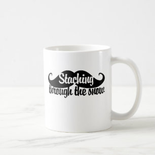 Att gå genom Snö Kaffemugg
