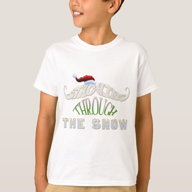 Att gå genom Snö T-shirt (Framsida)