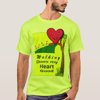 Att gå gör min hjärtabra tee shirt
