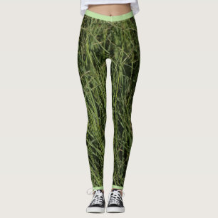 Att gå grönt Naturbalans Gräs Leggings