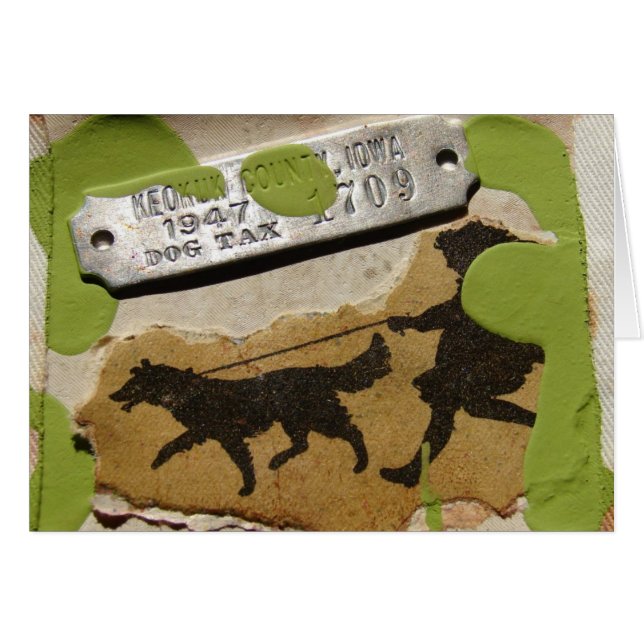 Att gå i Hund ATC Hälsningskort (Framsidan Horizontal)