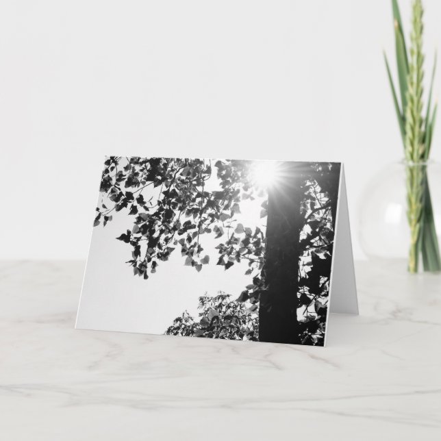 Att gå i solen noterar kortet w/envelop helgkort (Framsida)