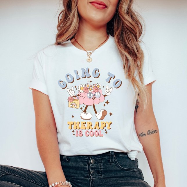 Att Gå i Terapi är Coolt Psykisk Hälsa T Shirt (Skapare uppladdad)