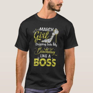 Att gå in i min födelsedag som en Chef marschflick T Shirt