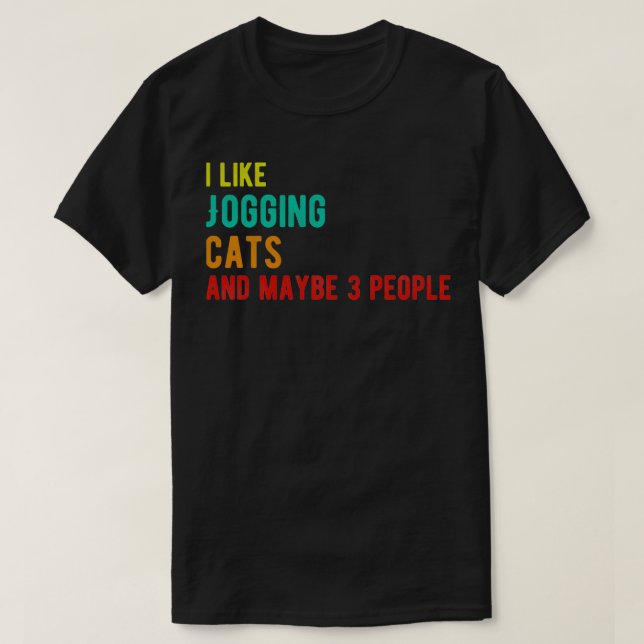 Att gå med katter lustiga födelsedag är som att Jo T Shirt (Design framsida)
