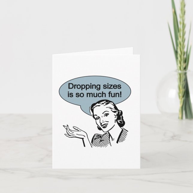 Att gå ner i vikt är så kul kort (Framsida)