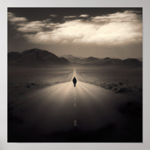 Att gå på Lonely Road Poster