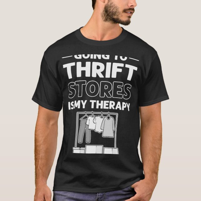 Att gå till tuftstockar är mitt terapihaltiga Thri T Shirt (Framsida)