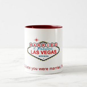 ATT GIFTA SIG i den Las Vegas muggen Två-Tonad Mugg