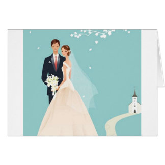Att gifta sig kopplar ihop hälsningskort