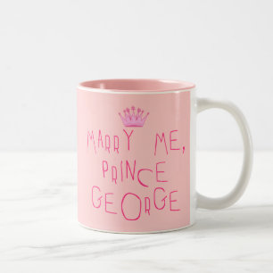 Att gifta sig mig Prince George Två-Tonad Mugg