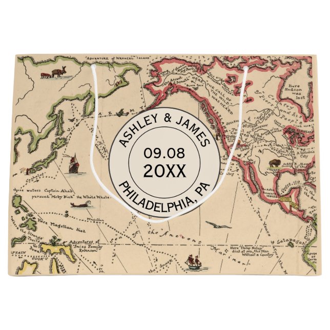 Att gifta sig som är välkommet, hänger lös, kartan (Framsidan)